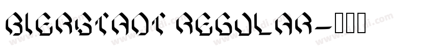 Bierstadt Regular字体转换